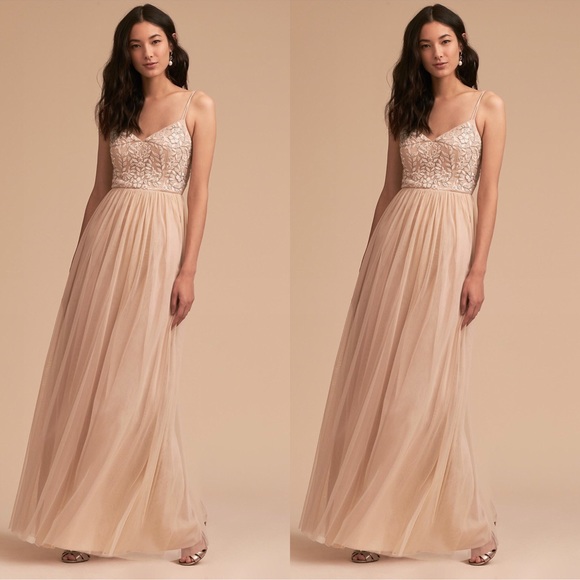 Anthropologie Dresses & Skirts - Anthropologie x BHLDN Elowen Dress Oyster